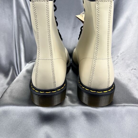 DR. Martens 1460 Boots Men's 14 Cream Combat Smooth Leather 31008 90's Grunge - Picture 12 of 17
